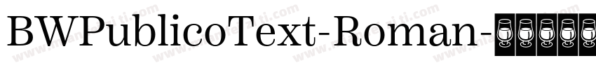 BWPublicoText-Roman字体转换