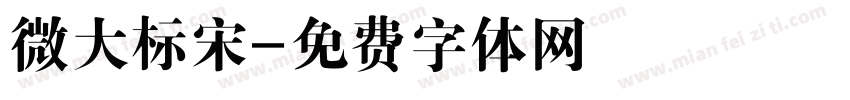 微大标宋字体转换