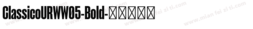 ClassicoURWW05-Bold字体转换