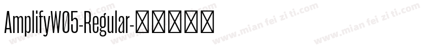 AmplifyW05-Regular字体转换