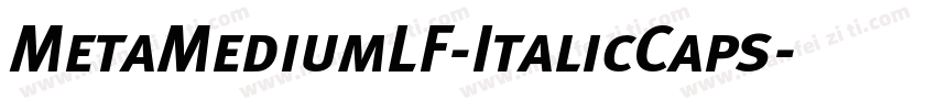 MetaMediumLF-ItalicCaps字体转换