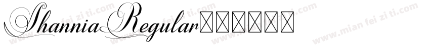 ShanniaRegular字体转换