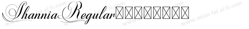 ShanniaRegular在线字体转换