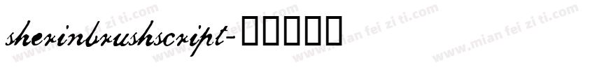 sherinbrushscript字体转换