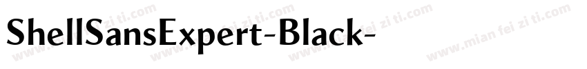 ShellSansExpert-Black字体转换