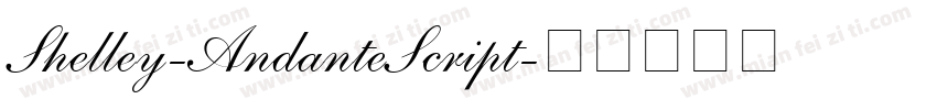 Shelley-AndanteScript字体转换