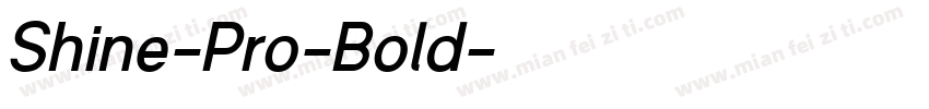 Shine-Pro-Bold字体转换