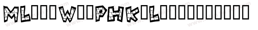 MLingWaiPHK-Light字体转换