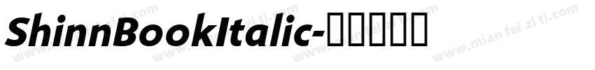 ShinnBookItalic字体转换