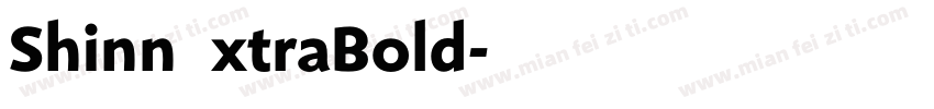 ShinnExtraBold字体转换
