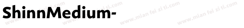 ShinnMedium字体转换