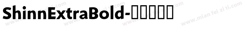ShinnExtraBold字体转换