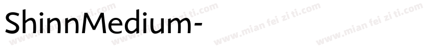 ShinnMedium字体转换