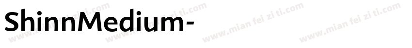 ShinnMedium字体转换