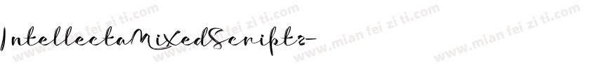 IntellectaMixedScript2字体转换