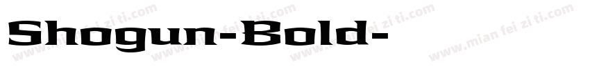 Shogun-Bold字体转换
