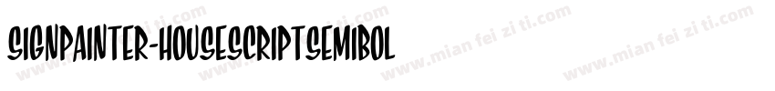 SignPainter-HouseScriptSemibold字体转换