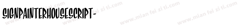 SignPainterHouseScript字体转换