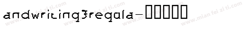 andwriting3regula字体转换