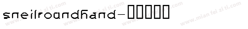 sneilroundhand字体转换