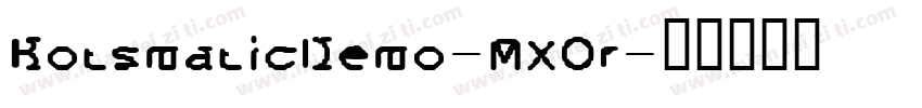 BotsmaticDemo-MXOr字体转换