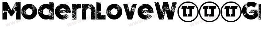 ModernLoveW00-Grunge字体转换