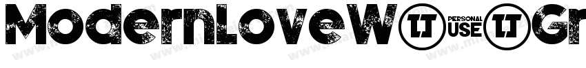 ModernLoveW05-Grunge字体转换