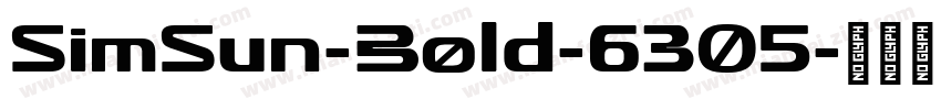 SimSun-Bold-6305字体转换
