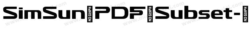 SimSun_PDF_Subset字体转换