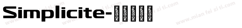 Simplicite字体转换