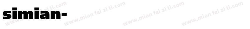 simian字体转换