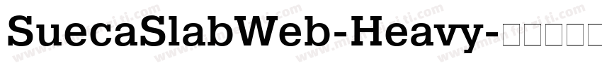 SuecaSlabWeb-Heavy字体转换