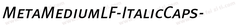 MetaMediumLF-ItalicCaps字体转换