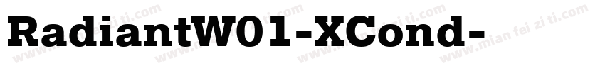 RadiantW01-XCond字体转换