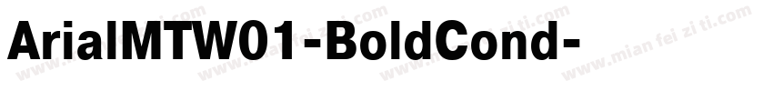 ArialMTW01-BoldCond字体转换