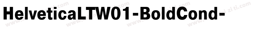 HelveticaLTW01-BoldCond字体转换