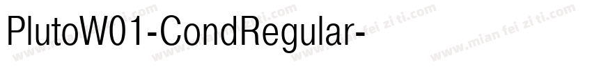 PlutoW01-CondRegular字体转换