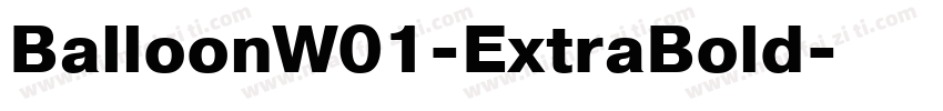 BalloonW01-ExtraBold字体转换