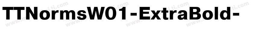 TTNormsW01-ExtraBold字体转换