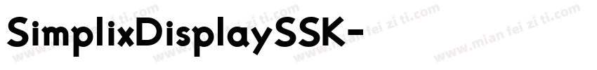 SimplixDisplaySSK字体转换