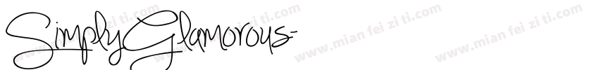 SimplyGlamorous字体转换