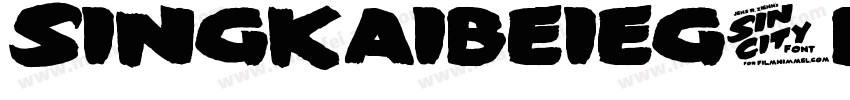 SINGKAIBEIEG-BOLD-GB字体转换