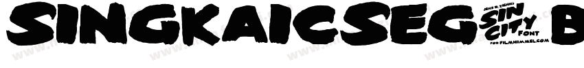 SingkaiCSEG-Bold-GB字体转换