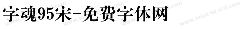 字魂95宋字体转换