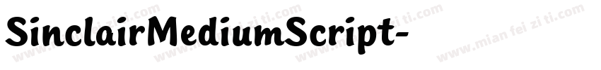 SinclairMediumScript字体转换