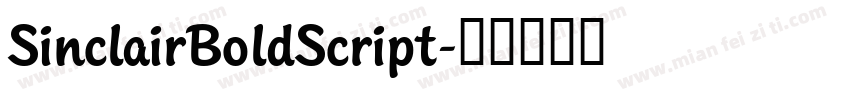 SinclairBoldScript字体转换