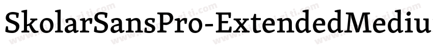 SkolarSansPro-ExtendedMedium字体转换