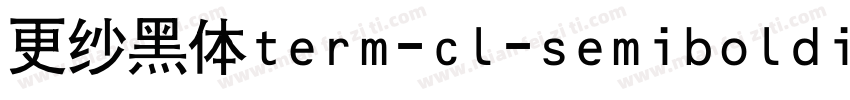 更纱黑体term-cl-semibolditalic手机版字体转换