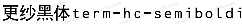 更纱黑体term-hc-semibolditalic手机版字体转换