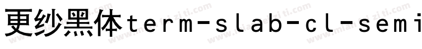 更纱黑体term-slab-cl-semibolditalic手机版字体转换